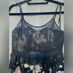 Club Monaco  Jorrdynne Black Floral Wool Silk Blend Cocktail Party Dress Size 8 Photo 3