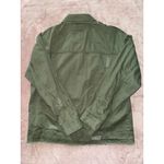 Hollister Women's Utility Distressed Jacket Shirt Army Green Size Large NWT Photo 5