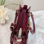 Michael Kors  HAMILTON SMALL SATCHEL KEY‎ LOCK CROSSBODY BAG MERLOT Photo 5