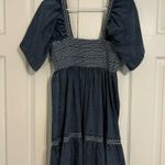 Free People Easy to Love Denim Mini Dress Photo 2