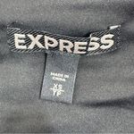 EXPRESS  Y2K Sequin Geometric Stripe Mini Skirt‎ Black Silver XS Photo 8