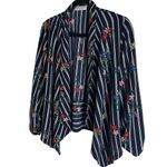 Jon & anna  Woman’s Floral Striped Open Front Cardigan size medium Photo 11