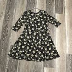 The Comfy Beautiful Floral Print Dress Sz M 3/4 Sleeves Super Photo 4