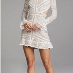 For Love & Lemons Emerie Cut Out Dress in White EUC Photo 0