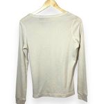 Harley Davidson VINTAGE  V-Neck Thermal Rhinestone Long Sleeve in Ivory Size M Photo 6