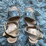 Gianni Bini  Marilane snake print block heel sandal women’s shoe size 7.5 Photo 3