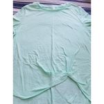 Zella Womens Twist T-Shirt Short Sleeve Crew Neck Active Green Statue Size (M) Photo 3