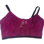 Free People  Intimates womens size XS purple Lace Bralette plum mesh bra​​ Photo 0