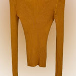 it's our time  Ribbed Mustard Yellow Sweater Top Size XS Photo 0