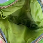 Vintage Hand Crafted Yarn Crochet Striped Boho Shoulder Bag Braided Strap Green Photo 5