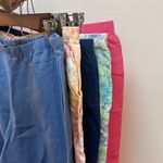 J JILL 100% LINEN CROPPED WIDE LEG TROUSER BEACH‎ PANT SIZE LARGE NWT Pink Photo 4