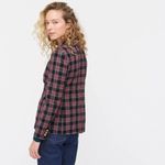 J.Crew NWT Shrunken Blazer in Red Green Black Stewart Tartan Plaid Wool Jacket 8 Photo 2