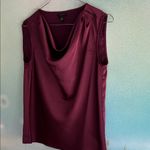 Halogen  Rich Burgundy Sleeveless Blouse Photo 4