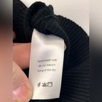 Naked Wardrobe Womens Size XS Black Mock Neck Ribbed Long Sleeve Cropped Shirt Photo 3