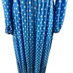 Dolan Anthropologie Left Coast Laney Polka Dot Maxi Dress in Blue and White Size L Photo 6