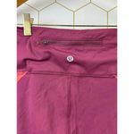 Lululemon  Zip The Line Crop *23 Deep Ruby / Poppy Coral - Size - 6 Photo 5