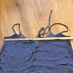 Aerie Blue Sheer Trim Silky Cami Swing Tank Top Size S Photo 4