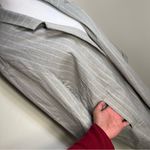 Stradivarius  casual Gray Pinstripe Blazer size XS Photo 6