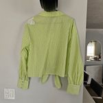 Marc New York  Green and White Striped Casual Shirt Nwot Photo 4
