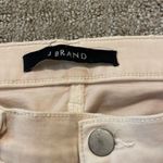 J Brand Ivory Distressed Skinny Mid Rose Crop Jeans Photo 3