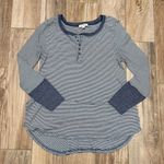 Umgee  Striped Henley Top Photo 1