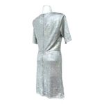 Catherine Malandrino Womens Cocktail Metallic Ruched Dress L NWT Photo 3