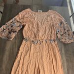 Jaase  Wide Leg Floral Peach Jumpsuit Photo 4