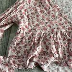 LA Hearts PacSun  Pink Flowy Button-Front Cropped Top Size Medium Photo 3