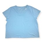 J.Crew  Womens Blue Short-sleeve V-neck girlfriend tee Photo 1