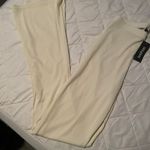 Boohoo Size 3/4 Cream Colored Yoga Pants  Photo 2