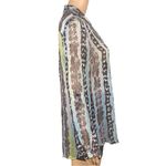 Diane Von Furstenberg  Silk Gilmore style blouse in Oasis Snake Print Size 4 EUC Photo 3