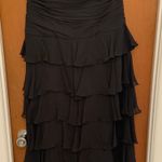 Kay Unger Silk Ruffled Strapless Gown Photo 1
