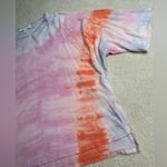 Nordstrom Boxy Pink and Orange Distressed Short Sleeve Tee Photo 2