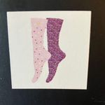 Kate Spade : Pink & Purple Crew “Fuzzy” Socks- set of 2 Photo 4
