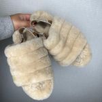 UGG  Fluff Yeah Size 6 Slide Slippers Tan Beige Women's Slides Comfort Sandals Photo 0