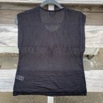 Umgee black sheer sleeveless blouse w/ sequin cross cowgirl rodeo Photo 2