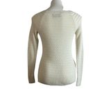 Loft  Basket Weave Cotton Blend Beige Sweater Top Photo 10
