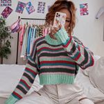 ASOS Striped crop sweater Photo 3