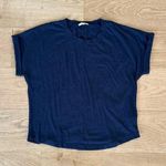 Splendid  - Crew Neck Short Sleeve Tee in Navy Blue Photo 0