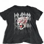 Dark Grey Def Leopard Graphic T Photo 0