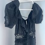 Free People  Womens Cruel Intentions Crochet-Lace Mini Dress, Black, Size 2 Photo 6