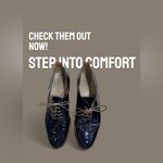 AGL Navy Patent Leather Flats Blue Size 8.5 Photo 1