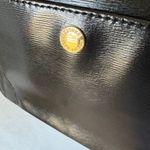 Ralph Lauren  Cowhide Black Leather Hobo shoulder Bag Double Strap Sleek Photo 3