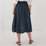 Pact Women's French Navy Coastal Double Gauze
Wrap Skirt Size Medium Photo 7