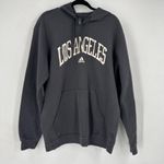 Adidas Los Angeles Graphic Fleece Hoodie Hooded Sweatshirt Unisex Large Gray LA Photo 7