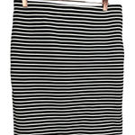 Loft NWT  Pull On Striped Pencil Skirt Size Medium‎ Petite Preppy Career Office Photo 0