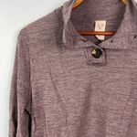 We The Free Free people thermal waffle knit button mock neck pullover Photo 1