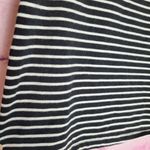 Rebecca Minkoff BLACK WHITE STRIPED SHIRRED SHOULDER DRESSY BASIC TEE XS Photo 5