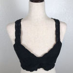 Free People Intimately black racerback lace bralette S Photo 0