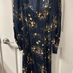 Reformation Navy Floral Dress Photo 2